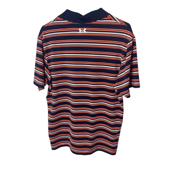 Under Armour Auburn Tiger's Stripe Heat Gear Men's Golf Sports Tech Polo - Picture 3 of 3